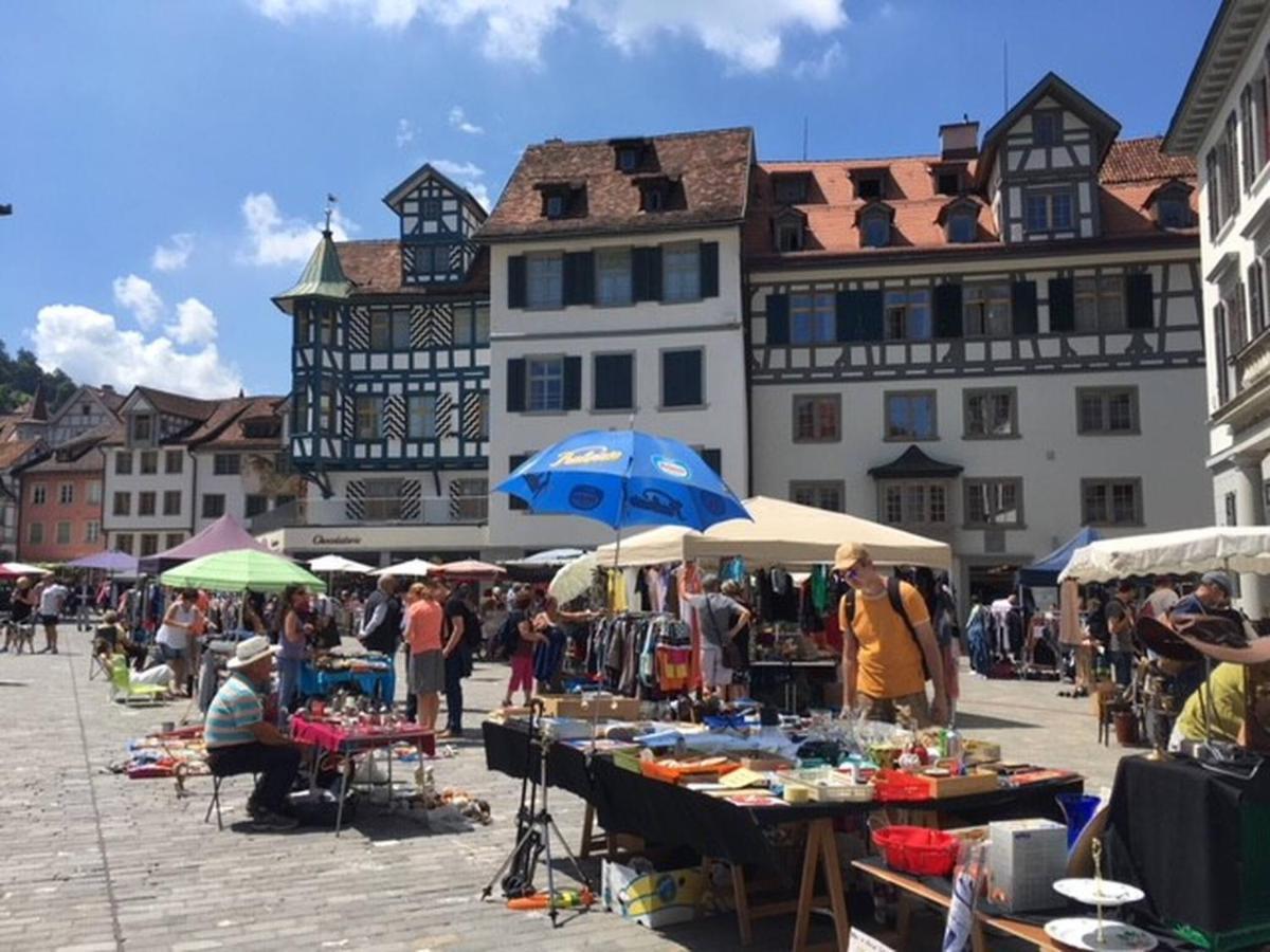 2 Zimmer mit Balkon, zentrale ruhige Lage St. Gallen Exterior foto
